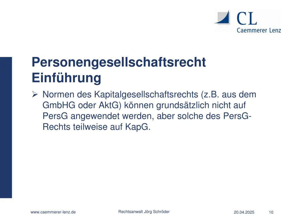 personengesellschaftsrecht einf hrung normen