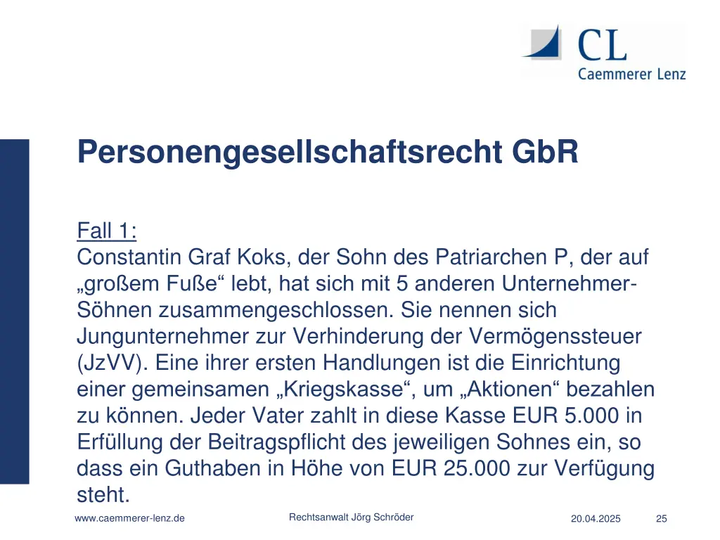 personengesellschaftsrecht gbr 11