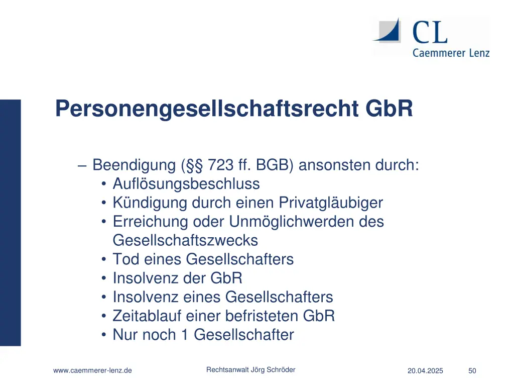 personengesellschaftsrecht gbr 35