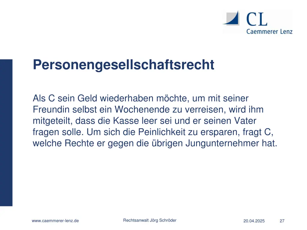 personengesellschaftsrecht