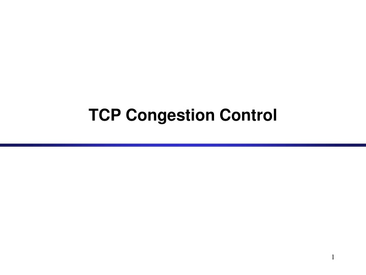tcp congestion control