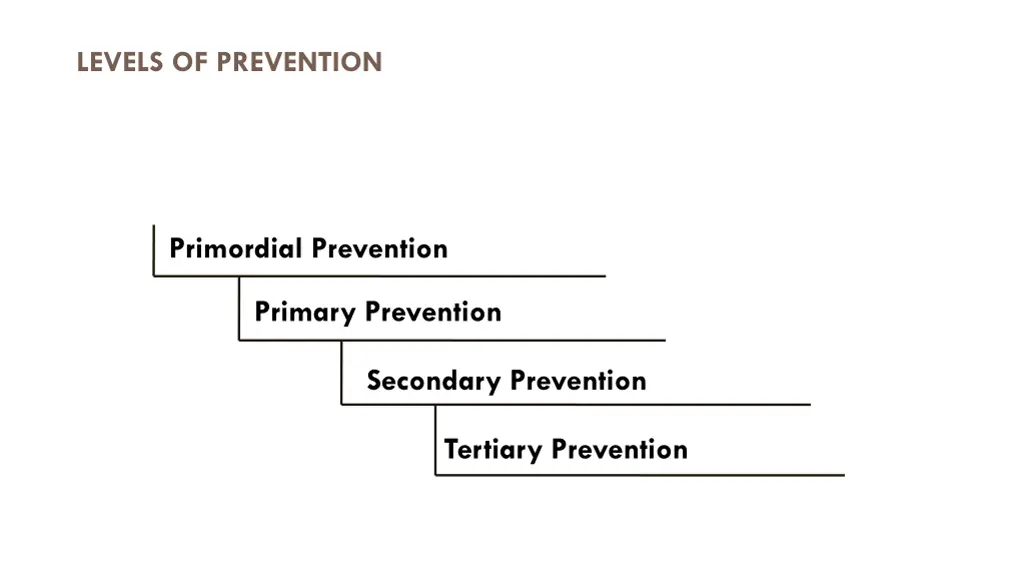 levels of prevention