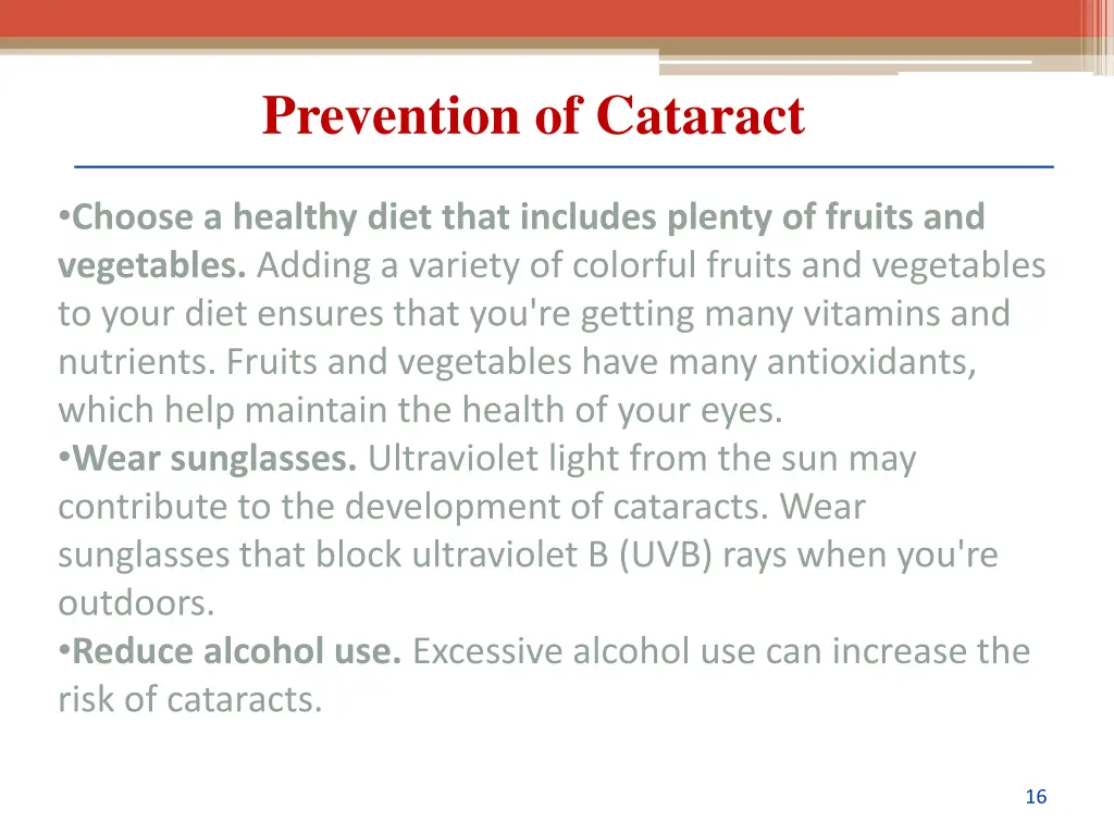 prevention of cataract 1