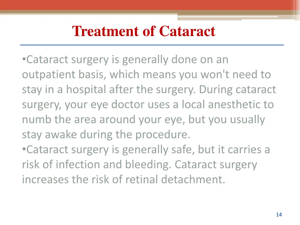 treatment of cataract 1