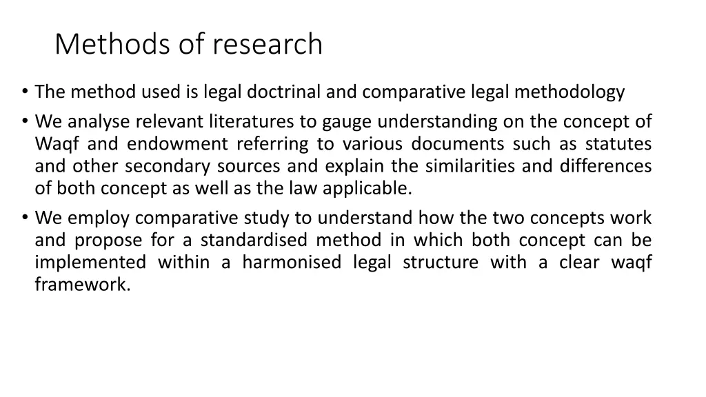 methods of research