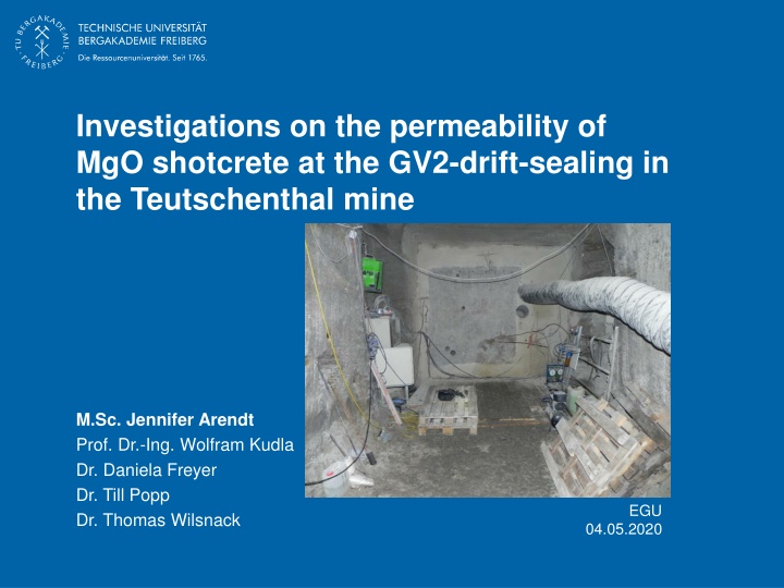 investigations on the permeability