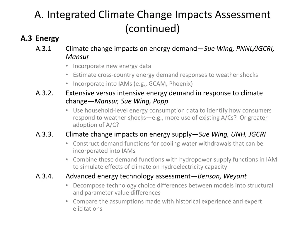 a integrated climate change impacts assessment 2