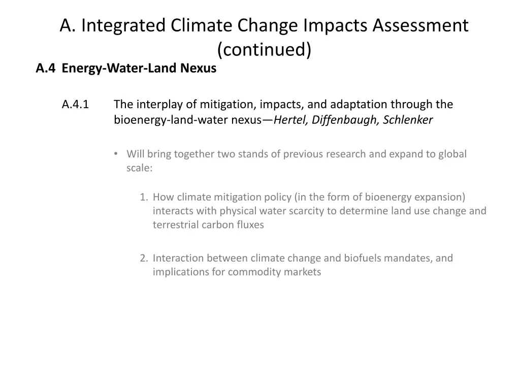 a integrated climate change impacts assessment 3