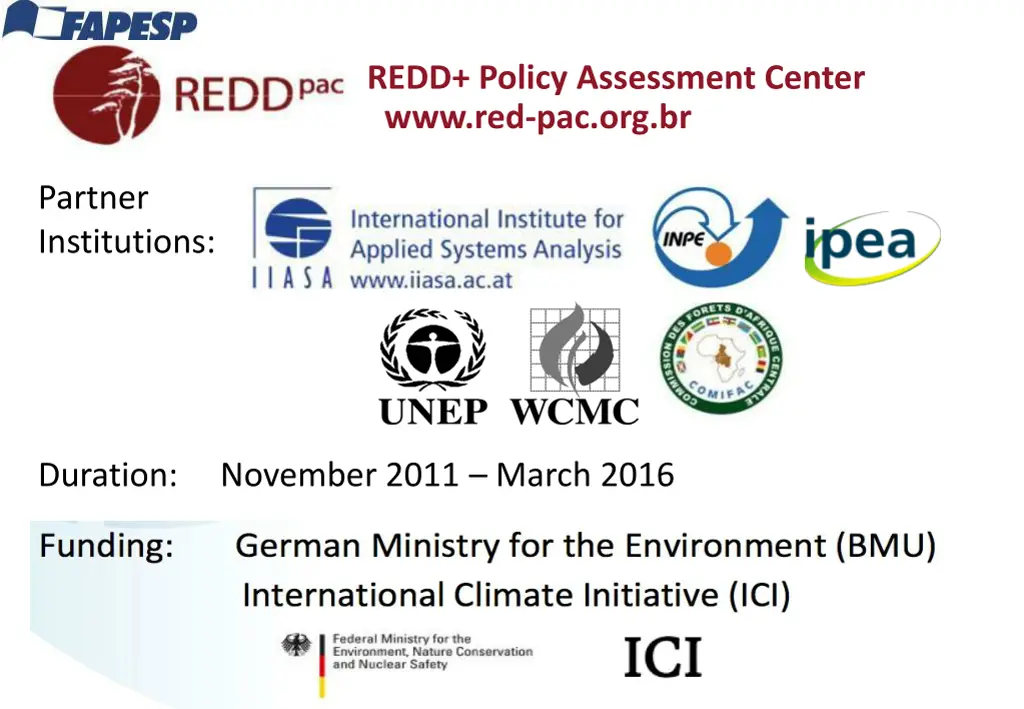 redd policy assessment center www red pac org br