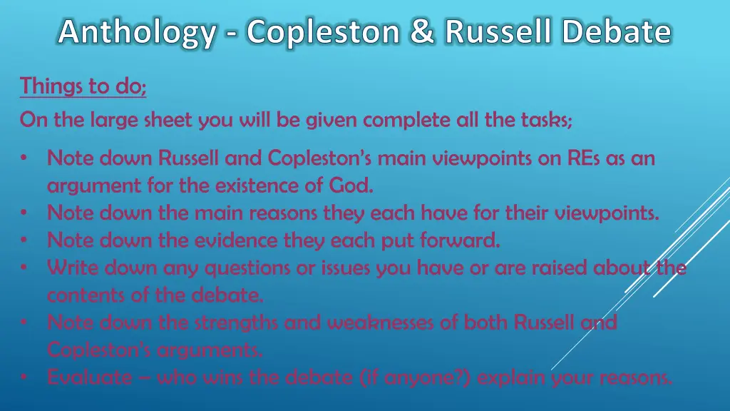 anthology copleston russell debate 4