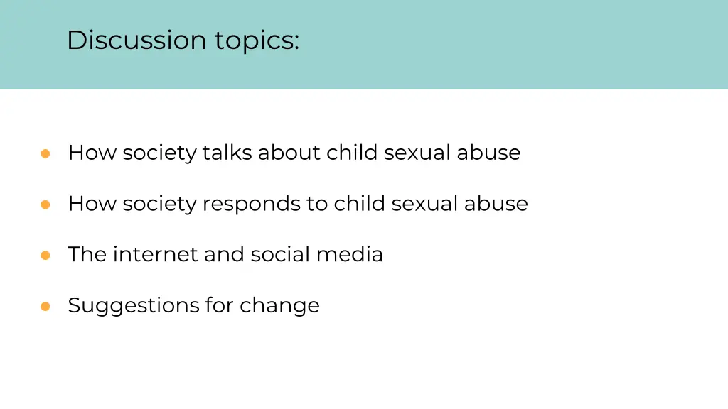 discussion topics