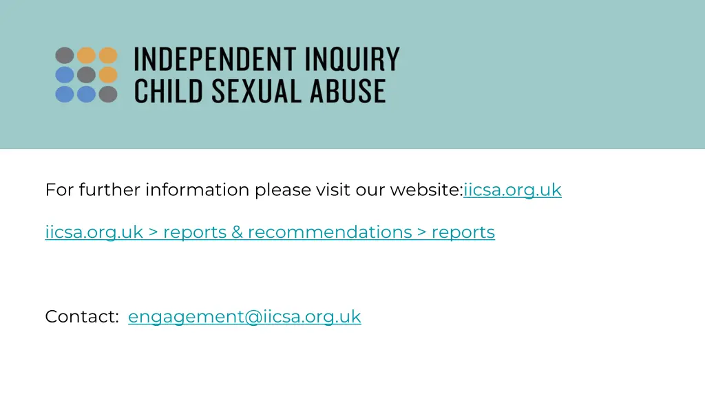 for further information please visit our website