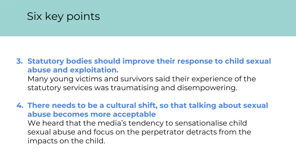 six key points 1