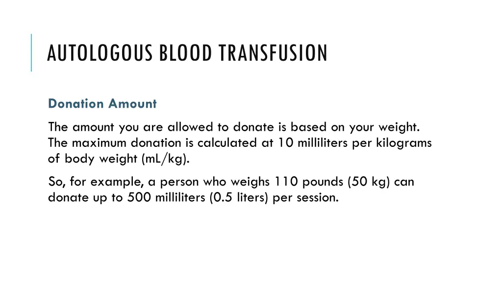 autologous blood transfusion 2