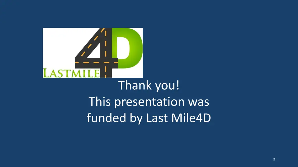 thank you this presentation was funded by last