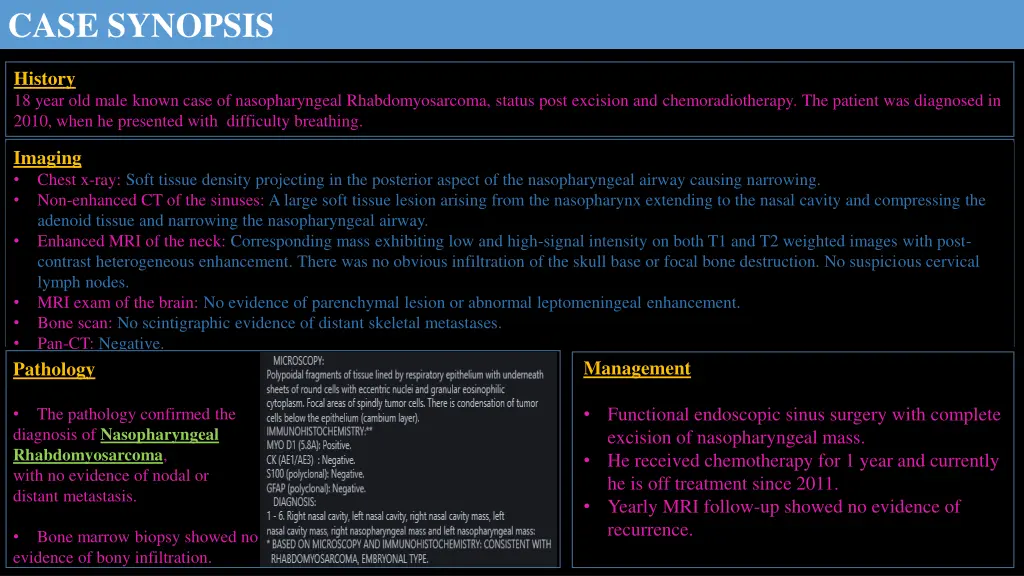 case synopsis