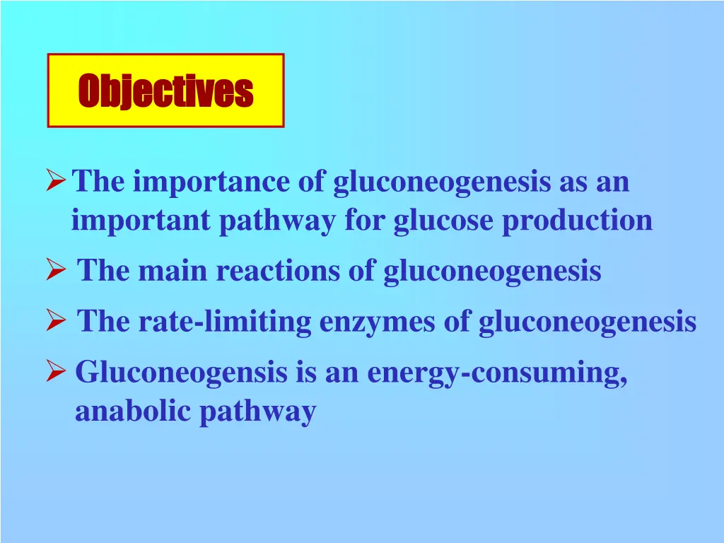 objectives objectives
