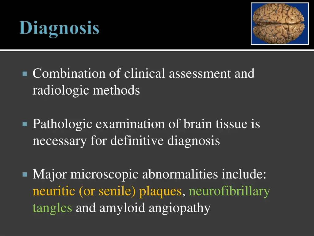 combination of clinical assessment and radiologic