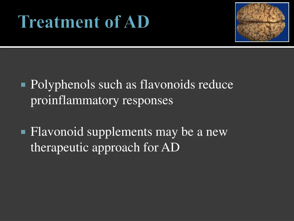 polyphenols such as flavonoids reduce