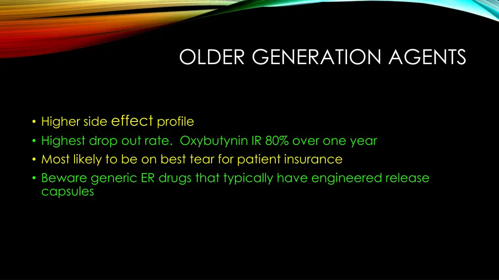 older generation agents