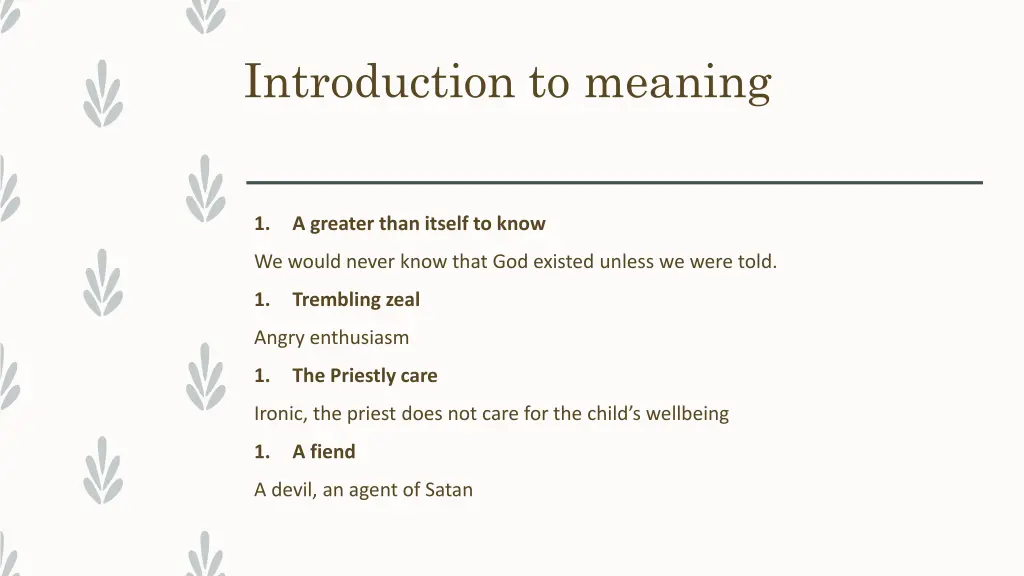 introduction to meaning