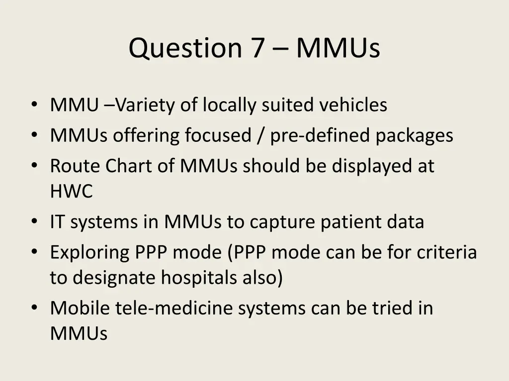 question 7 mmus