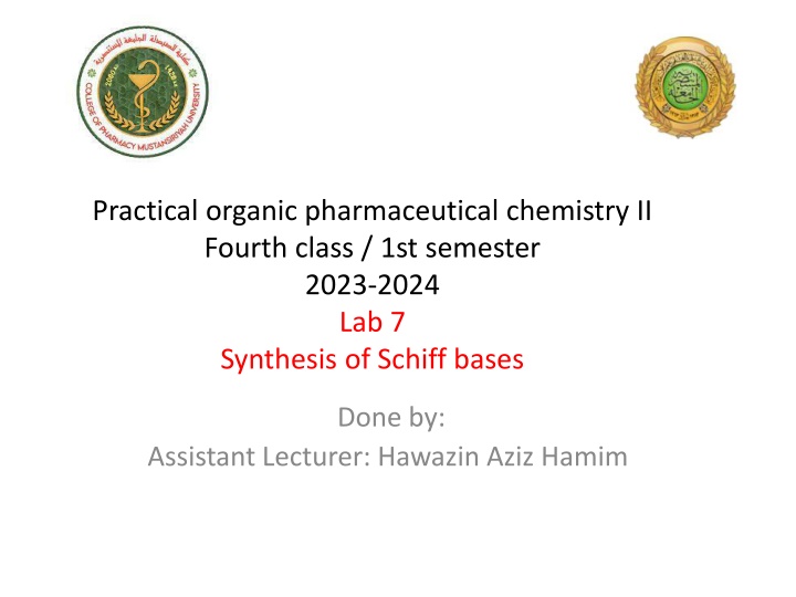 practical organic pharmaceutical chemistry