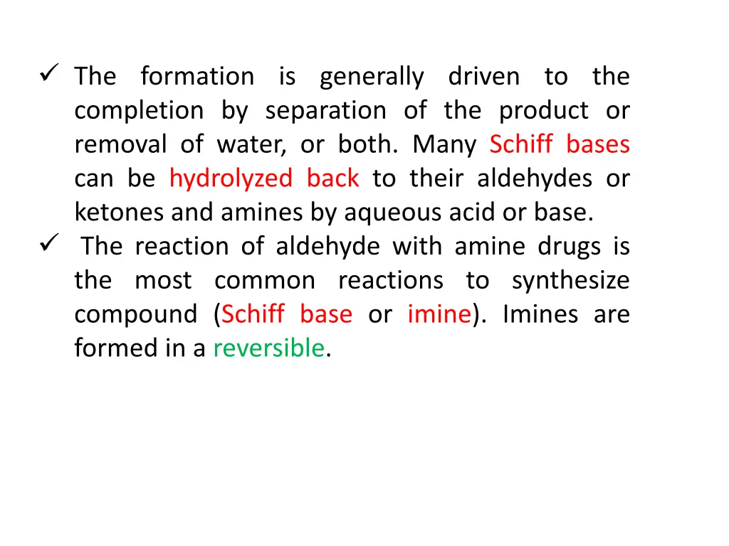 the formation is generally driven