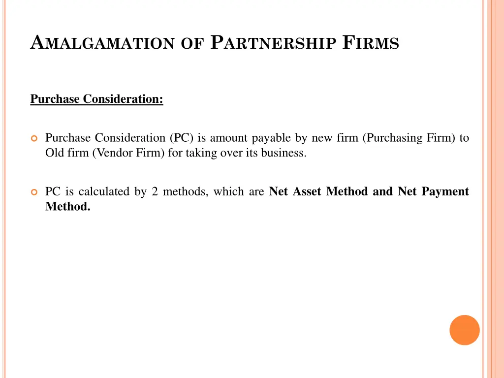 a malgamation of p artnership f irms 2