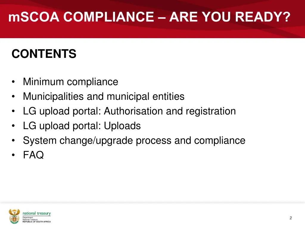 mscoa compliance are you ready