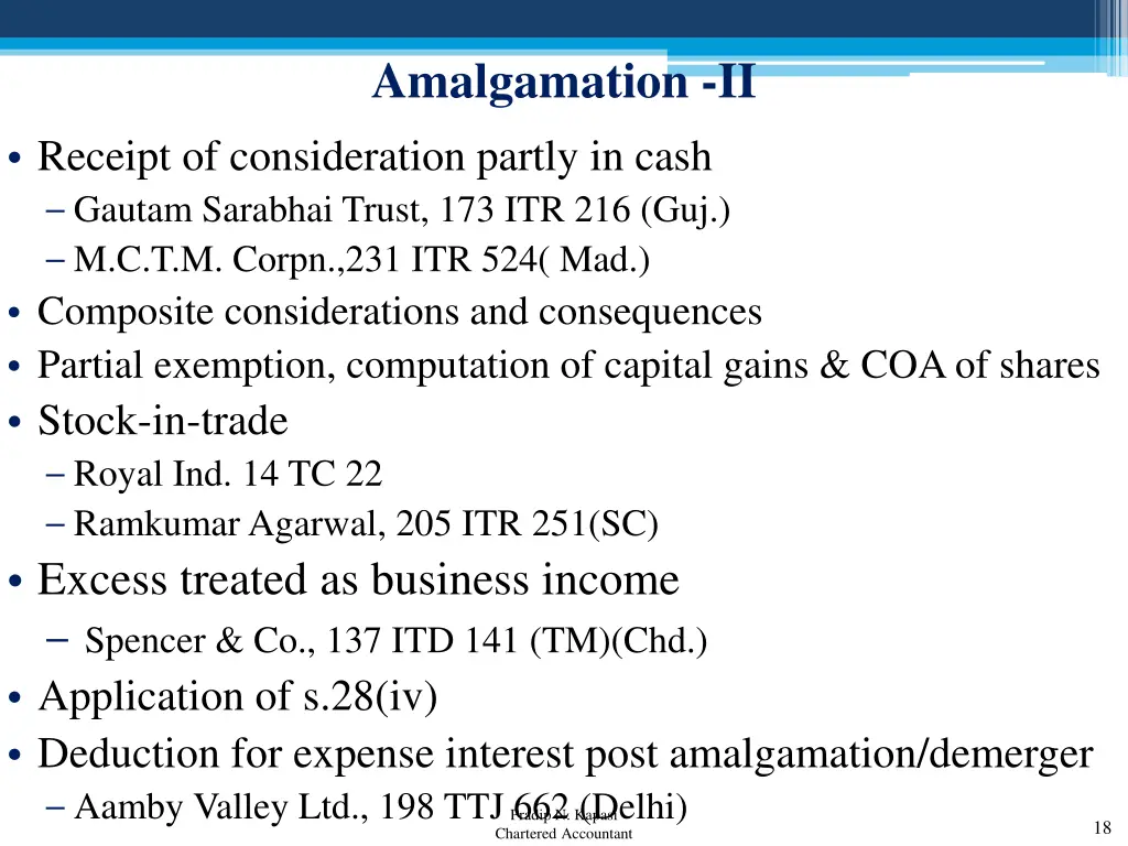 amalgamation ii