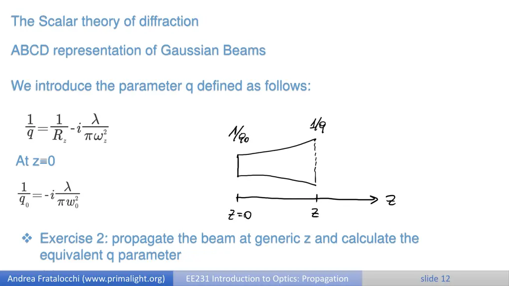 the scalar theory of diffraction 10