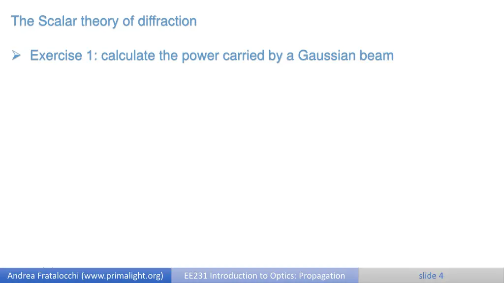 the scalar theory of diffraction 2