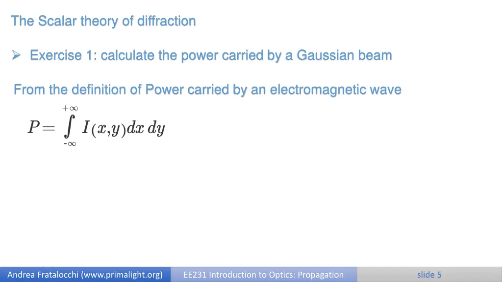 the scalar theory of diffraction 3