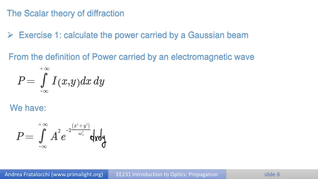 the scalar theory of diffraction 4