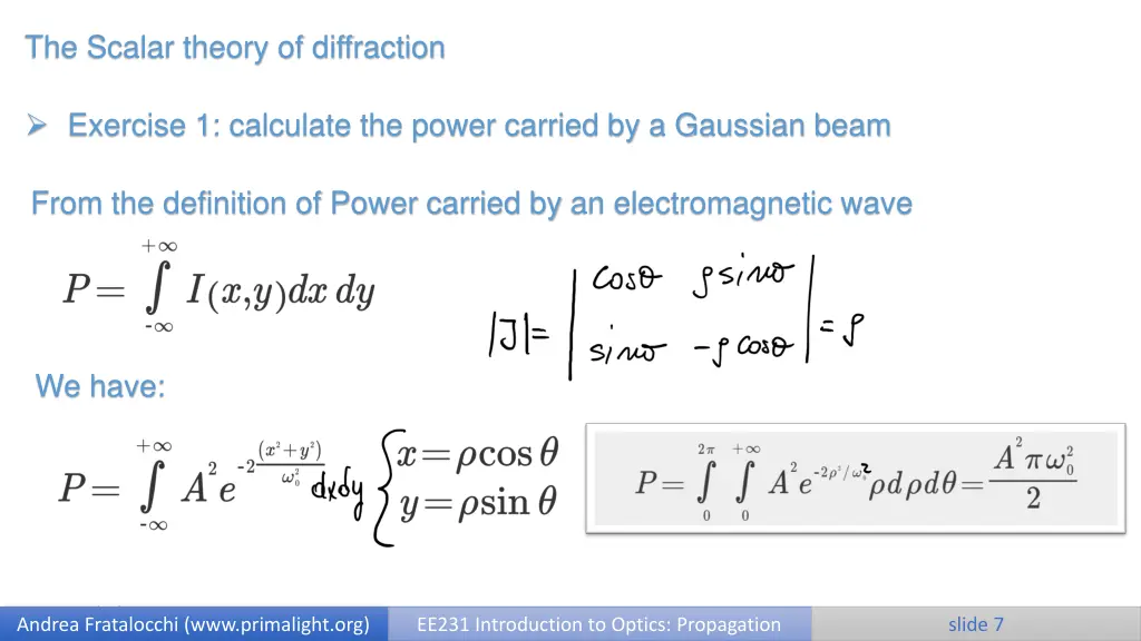 the scalar theory of diffraction 5