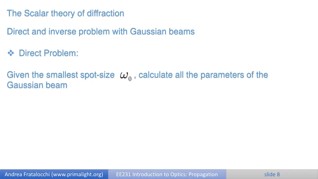 the scalar theory of diffraction 6