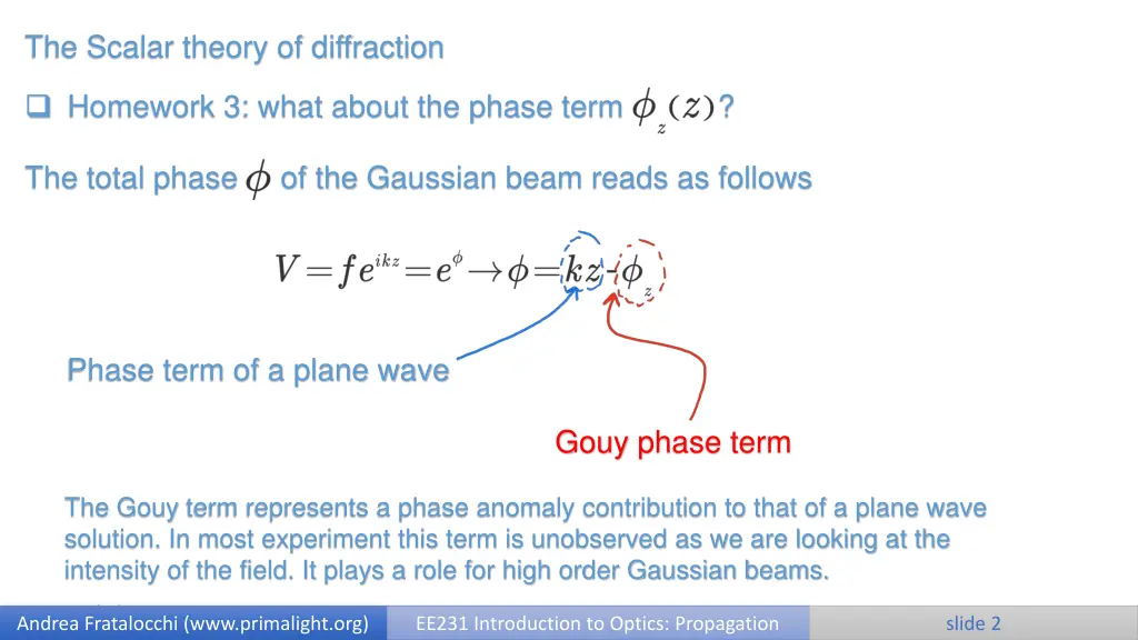 the scalar theory of diffraction