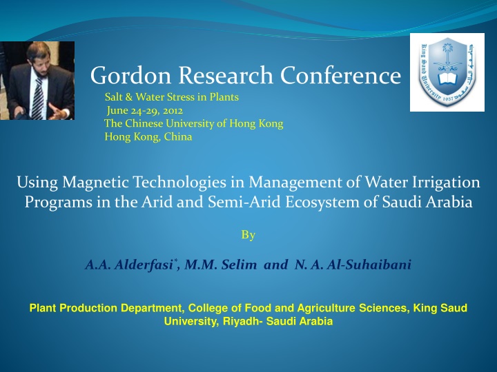 gordon research conference salt water stress