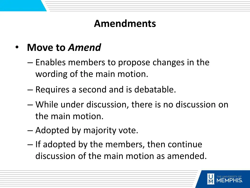 amendments