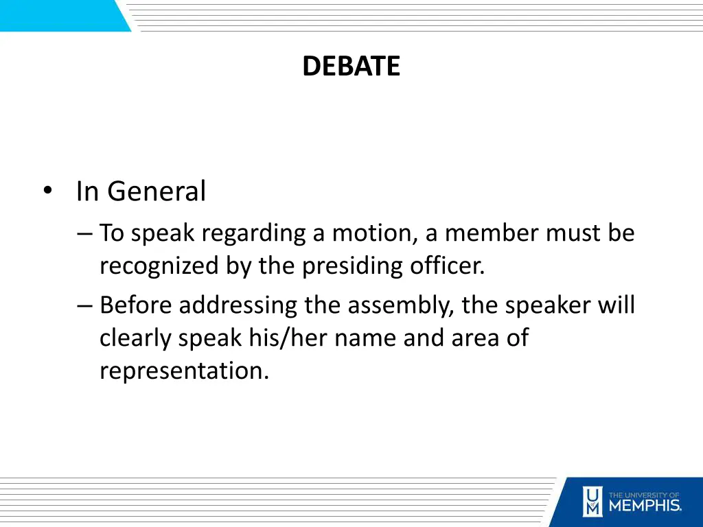 debate