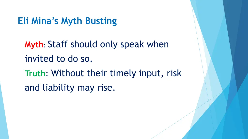 eli mina s myth busting 1