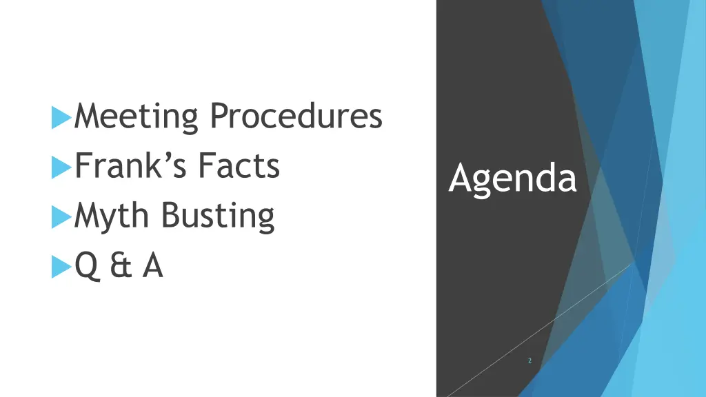 meeting procedures frank s facts myth busting q a