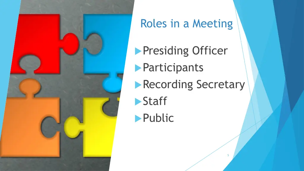 roles in a meeting