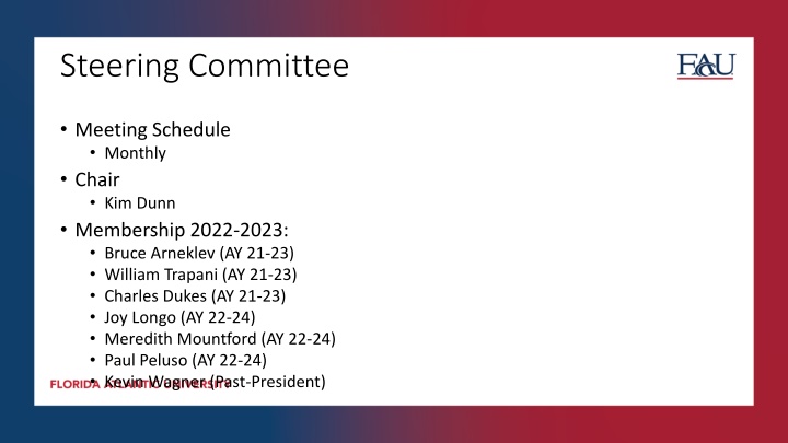 steering committee