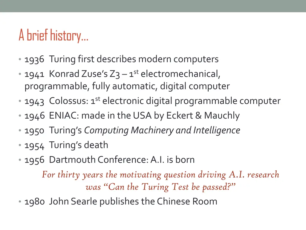 a brief history