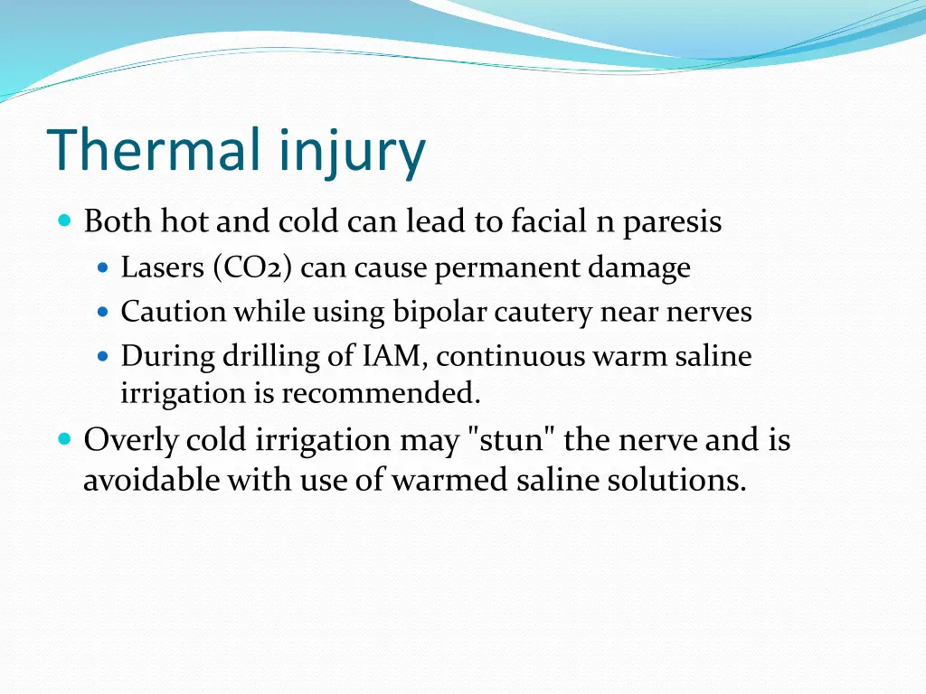 thermal injury