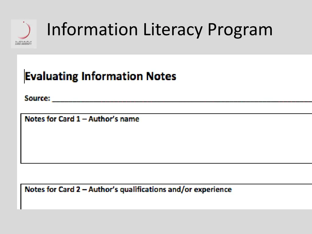 information literacy program 10