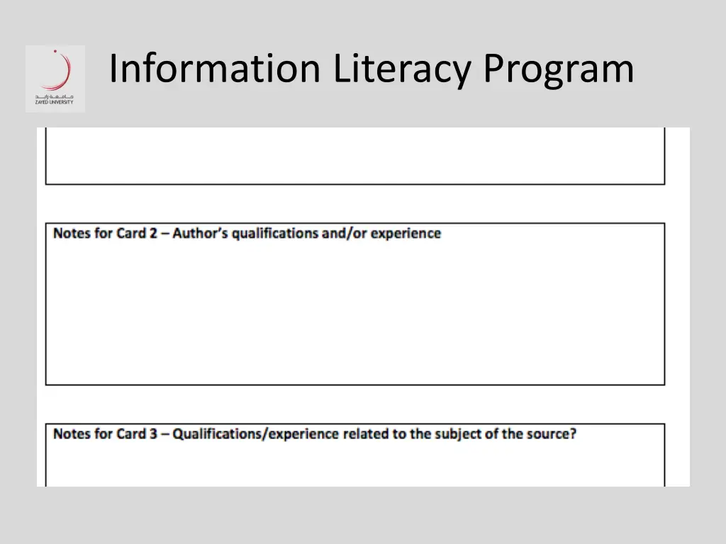 information literacy program 12