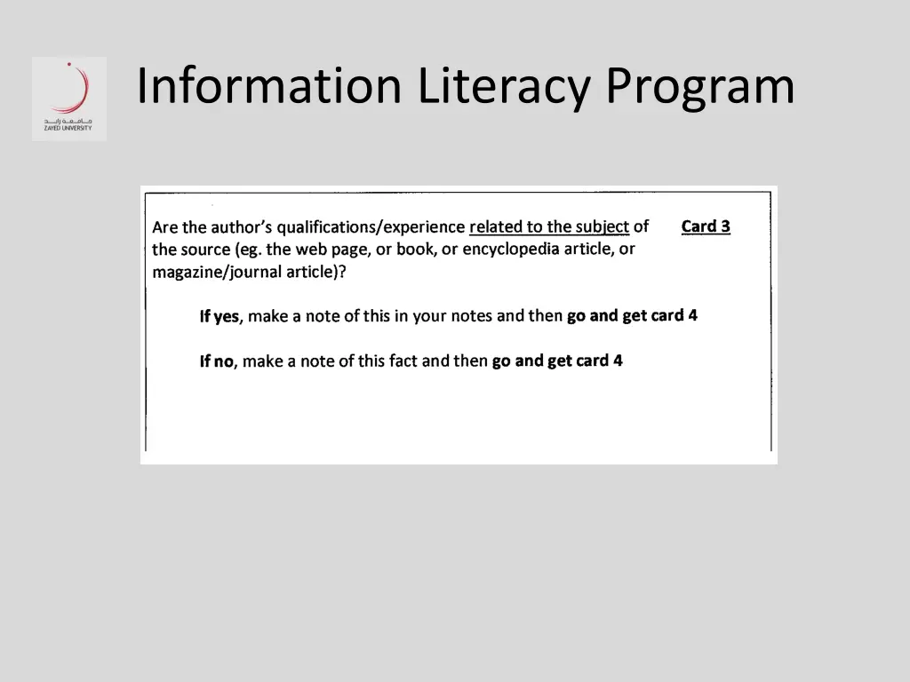 information literacy program 13